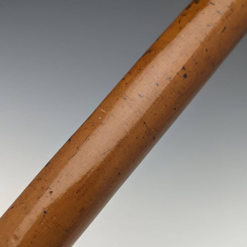 1890年 英国アンティーク 紳士用ステッキ 杖 純銀製 丸ハンドル 91cm